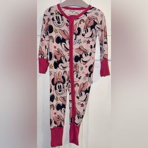 Little Sleepies Minnie Forever Disney Zippy 0-3 Months